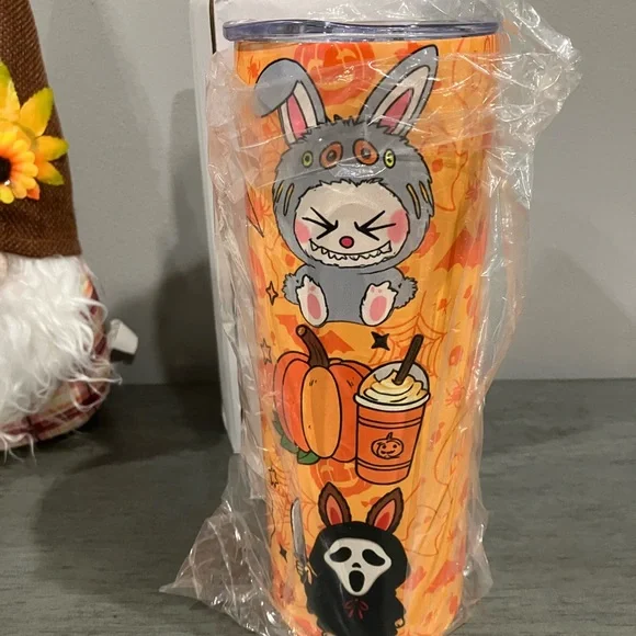 Halloween Themed Orange Tumbler - Picture 5 of 5